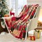 Christmas Throw Blanket, Winter Holiday Sherpa Fleece Blanket, Premium Warm Cozy Christmas Blankets and Throws, Christmas Decorations for Bedroom, Gifts for Women, 50" X 60", ChristmasRhombus